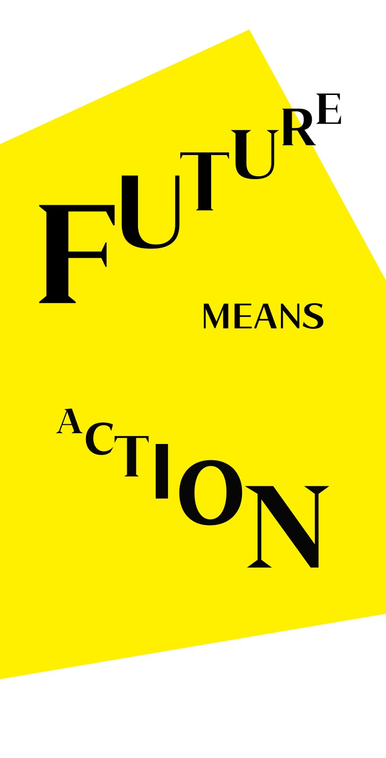 Corporate Design für bFuture. "Future means Action" unterstreicht die visuelle Identität der strategischen Unternehmerberatung. Branding von Neue Identität, Bielefeld 