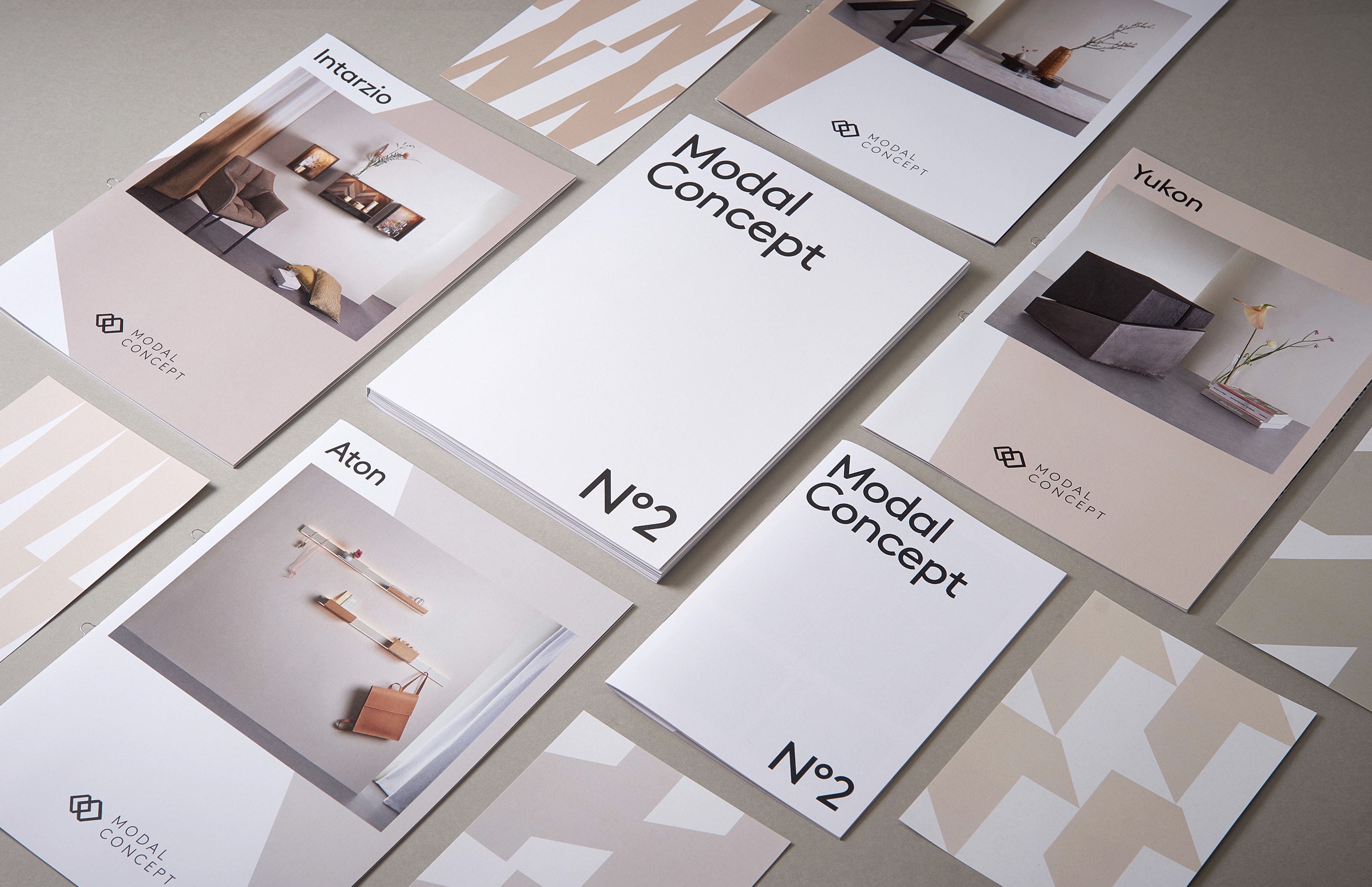Lookbook, Produktblätter und Kommunikationsmedien für Modal Concept – Editorial Design und Markenkommunikation für die Möbelbranche von Neue Identität