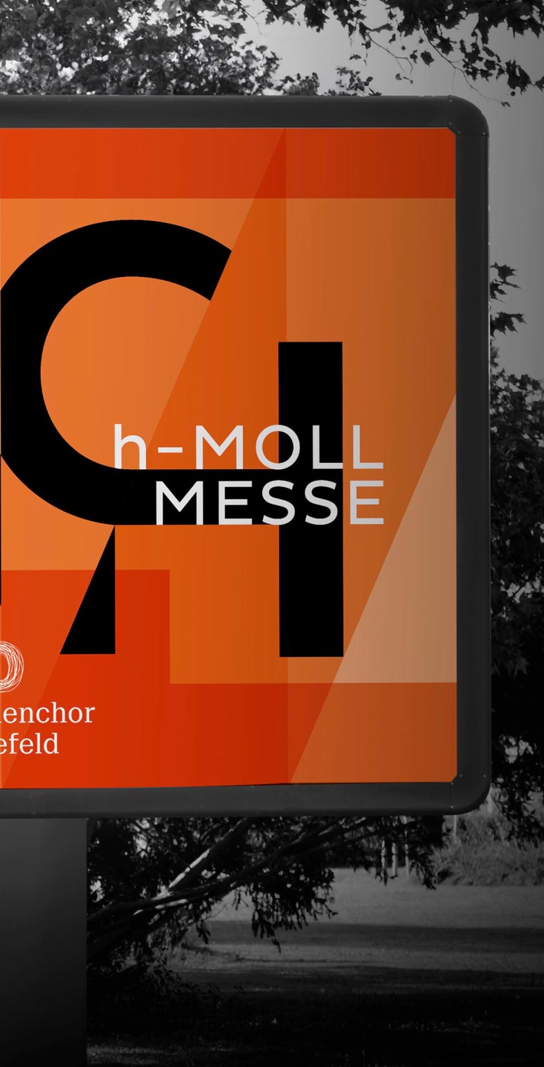 Großflächenplakat für die h-Moll Messe von Bach für den Oratorienchor Bielefeld – Gestaltung: Neue Identität.