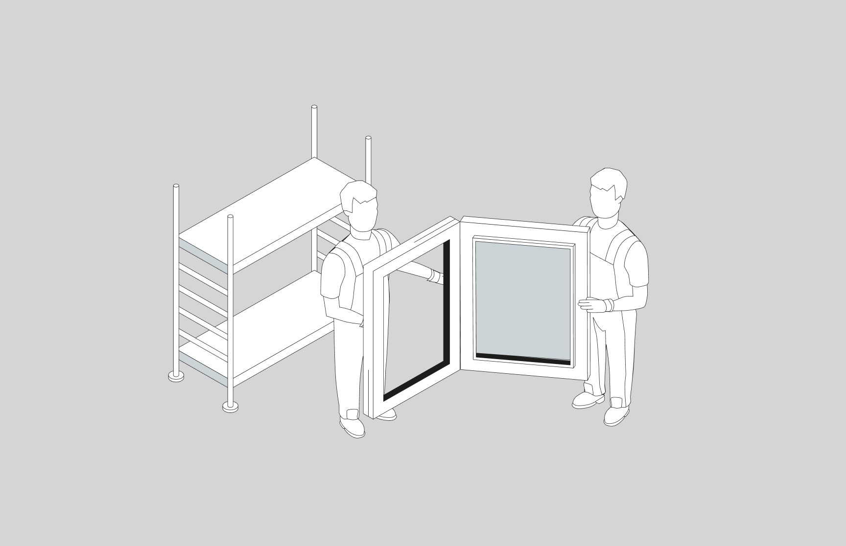 Grafisches Schaubild für Schüco von der Designagentur Neue Identität 