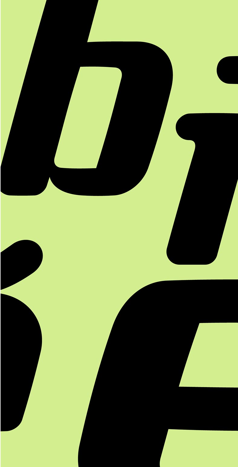 Wittich Bikes Typografie-Design auf grünem Hintergrund – individuelle Hausschrift für den Fahrradhersteller gestaltet von Neue Identität aus Bielefeld
