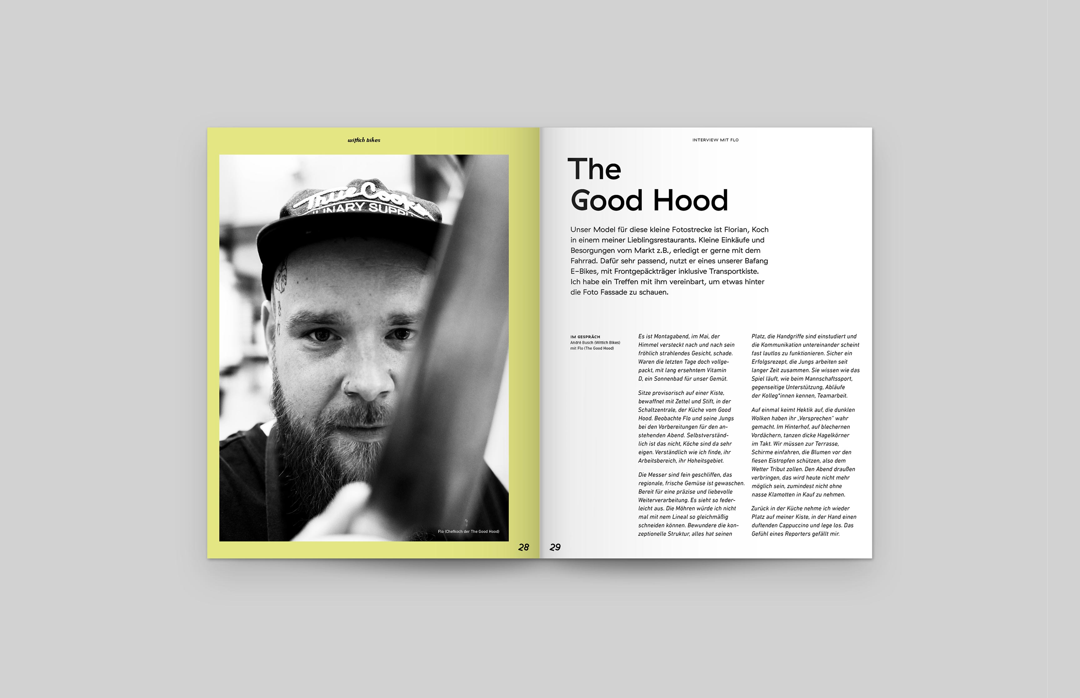 Editorial-Design für das Kundenmagazin von Wittich Bikes – Fahrradfotografie, Storytelling und Typografie-Konzept von Neue Identität Bielefeld.