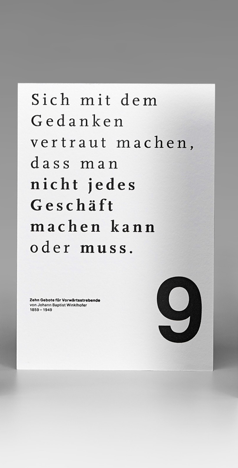 Kartenserie für Wortmann & Partner – das Kommunikationsdesign von Neue Identität für Kanzleievents
